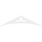 Ekena Millwork Pitch Naple Architectural Grade PVC Gable Pediment, 72"W x 18"H x 1"P (6/12) GPP072X018X100NAP - alternate 2